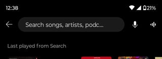 New button to identify a song in YouTube Music