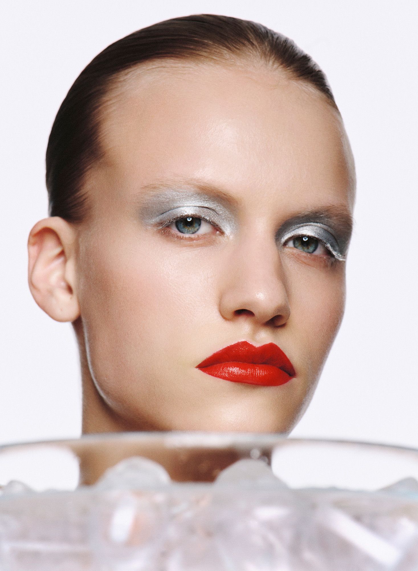 Woman wearing Chanel make-up