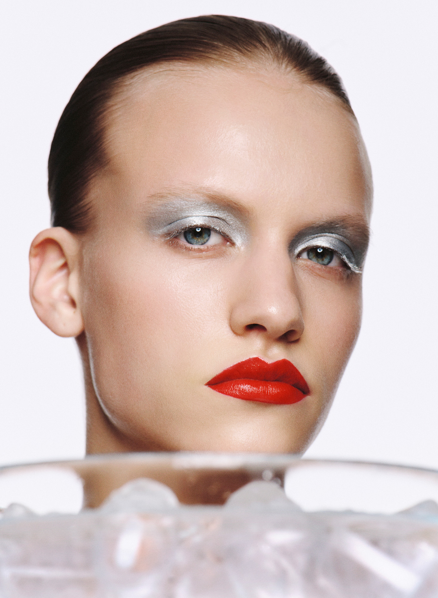 Woman wearing Chanel make-up