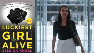 Luckiest Girl Alive novel cover and Mila Kunis in movie