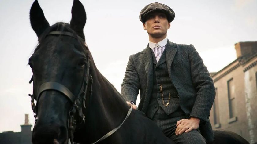 Thomas Shelby on a horse