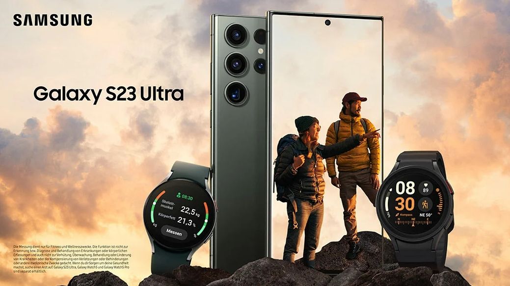 A leaked marketing image of the Samsung Galaxy S23 Ultra