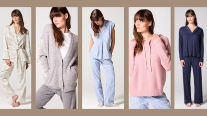 Mamu loungewear brand on models