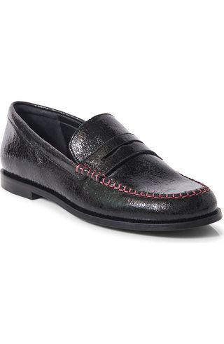 Contrast Stitch Penny Loafer