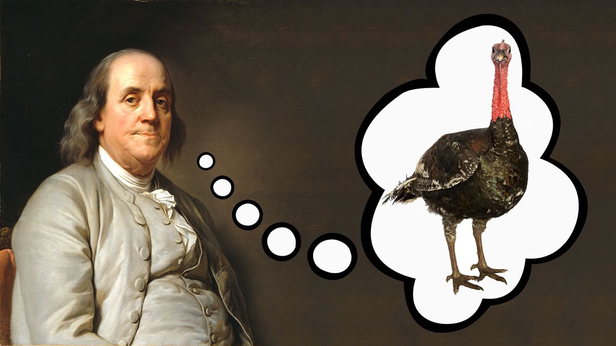 Did Benjamin Franklin really want the turkey to be the US national bird?