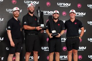 Legion XIII stand with two trophies at LIV Golf Nashville