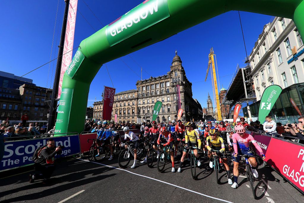 On the start line at the Tour of Britain