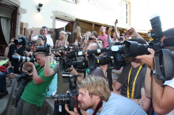 The media arrived in the sleepy village of Tiffauges