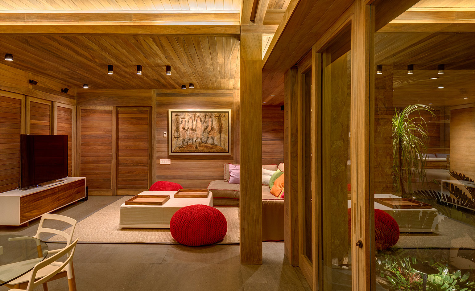 Living area of a coastal mexican home