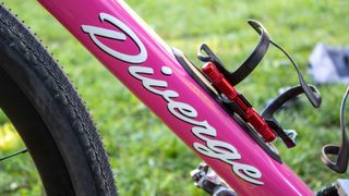 Close up of the retro modern Specialized Diverge used by Ian Boswell at Unbound Gravel 200 2022