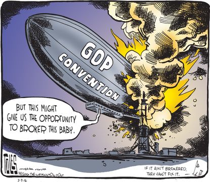 Political Cartoon U.S. 2016 GOP Convention
