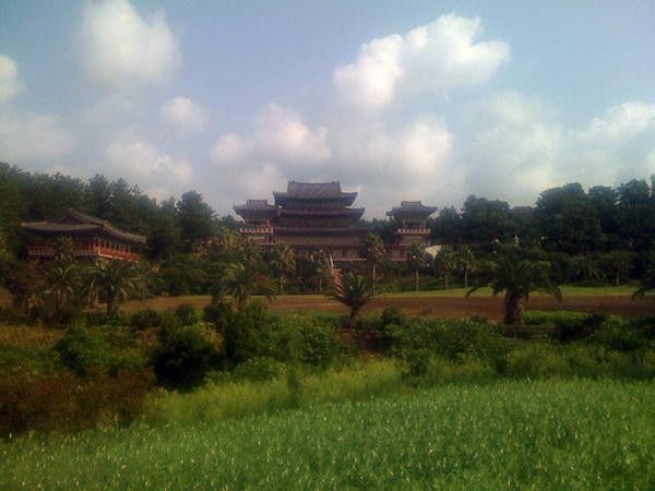 An incredible temple on Jeju Island in South Korea.
