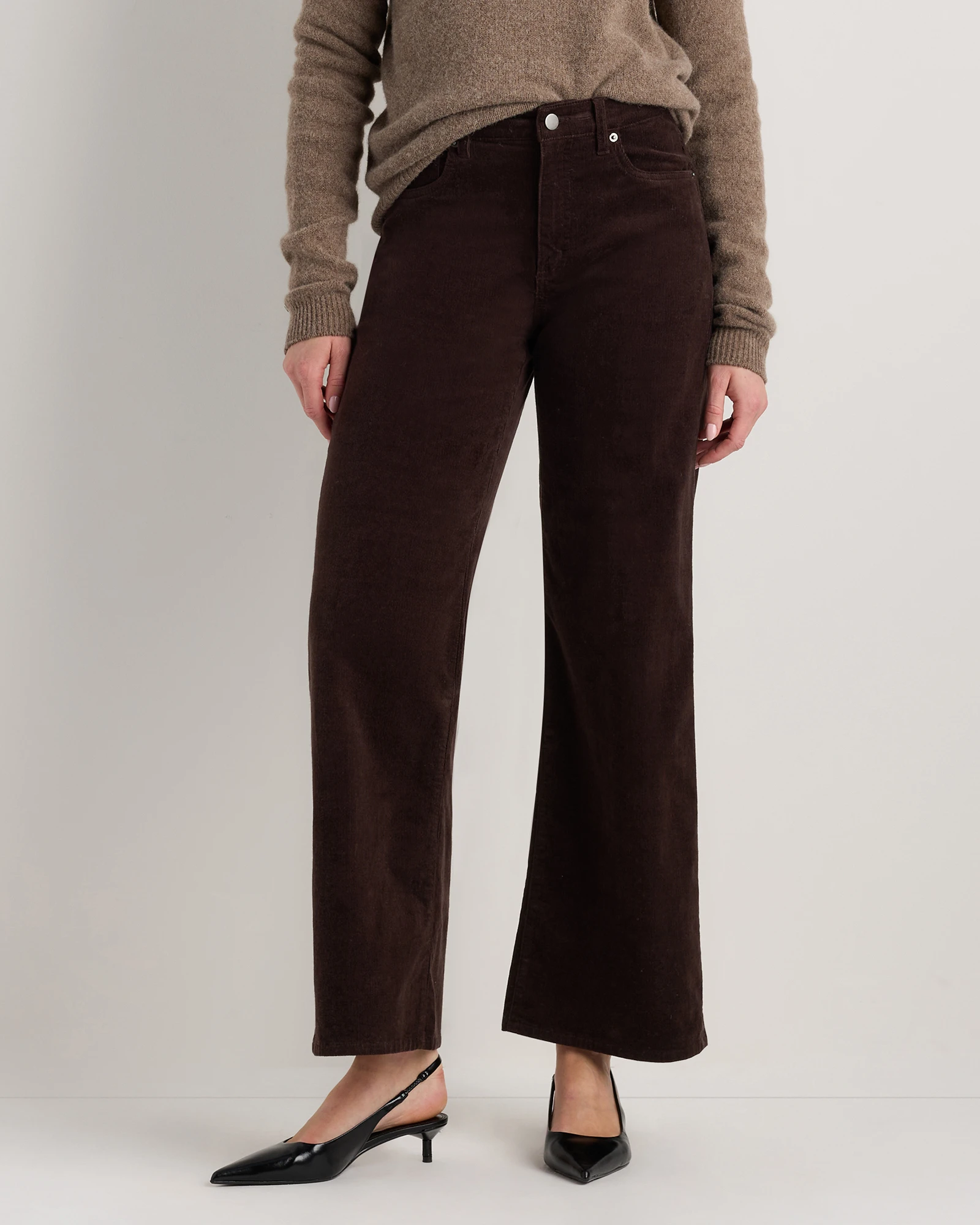Women's Organic Stretch Corduroy Wide Leg Pants - 30