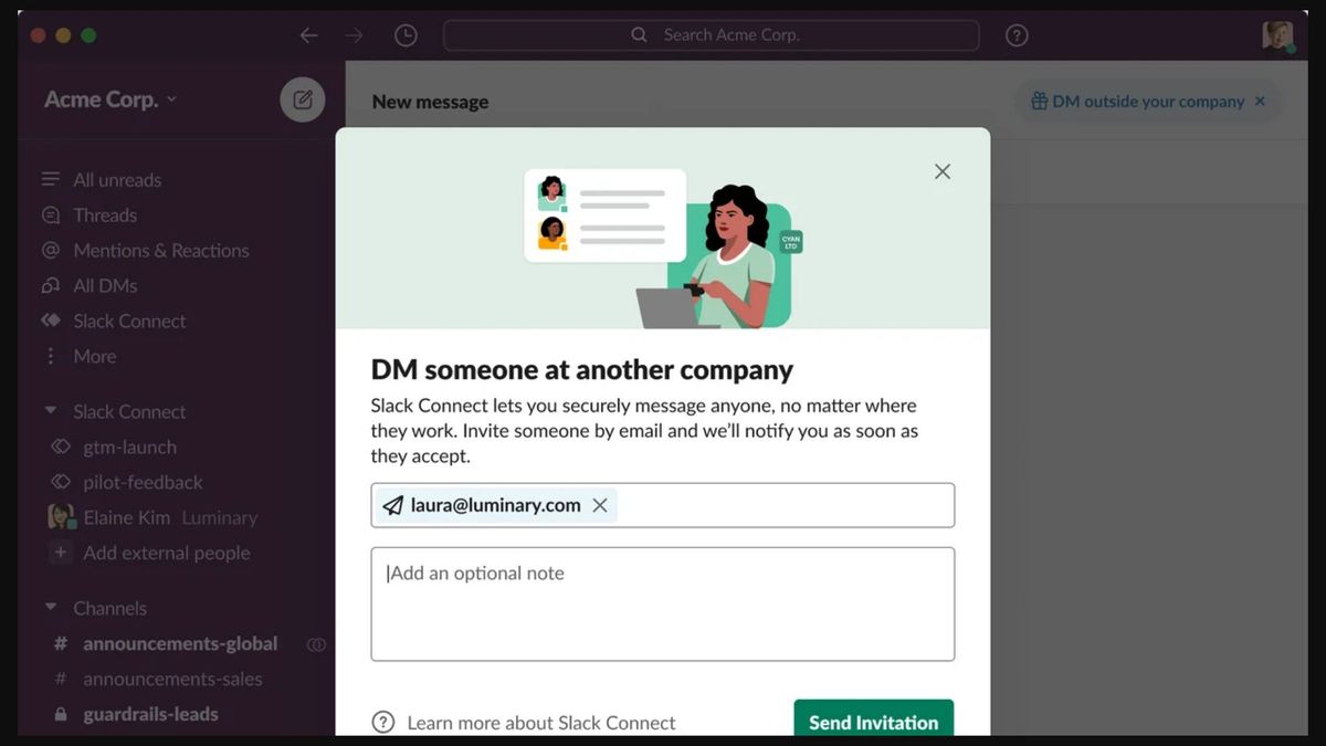 Slack Connect Invitation