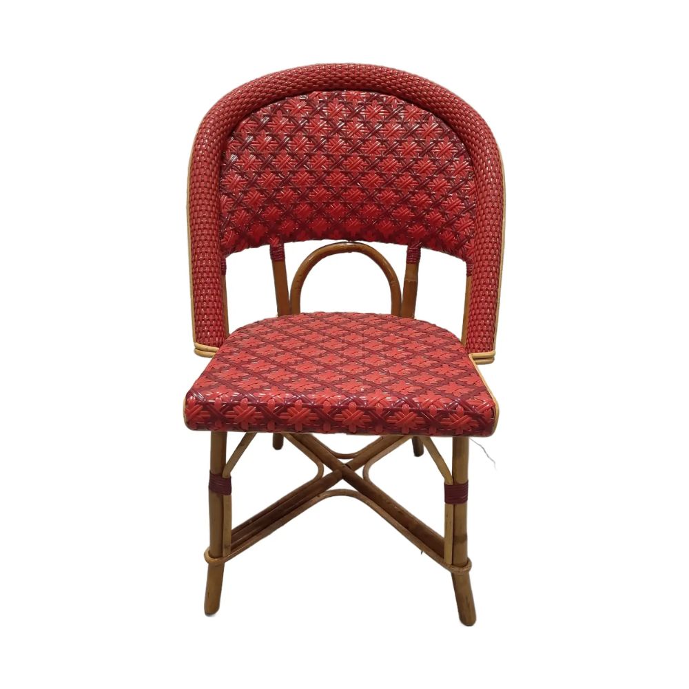 Late 20th Century Vintage Red French Bistro Chair