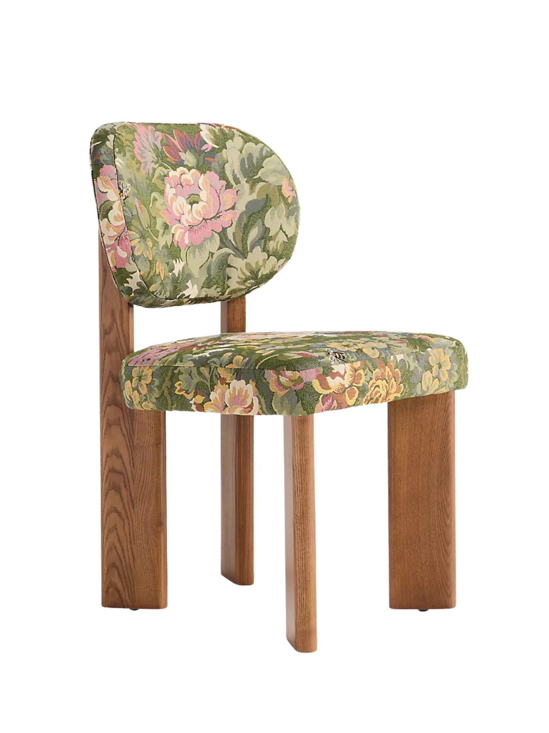 a floral dining chair