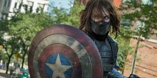 Bucky Barnes as the Winter Soldier in Captain America: The Winter Soldier.