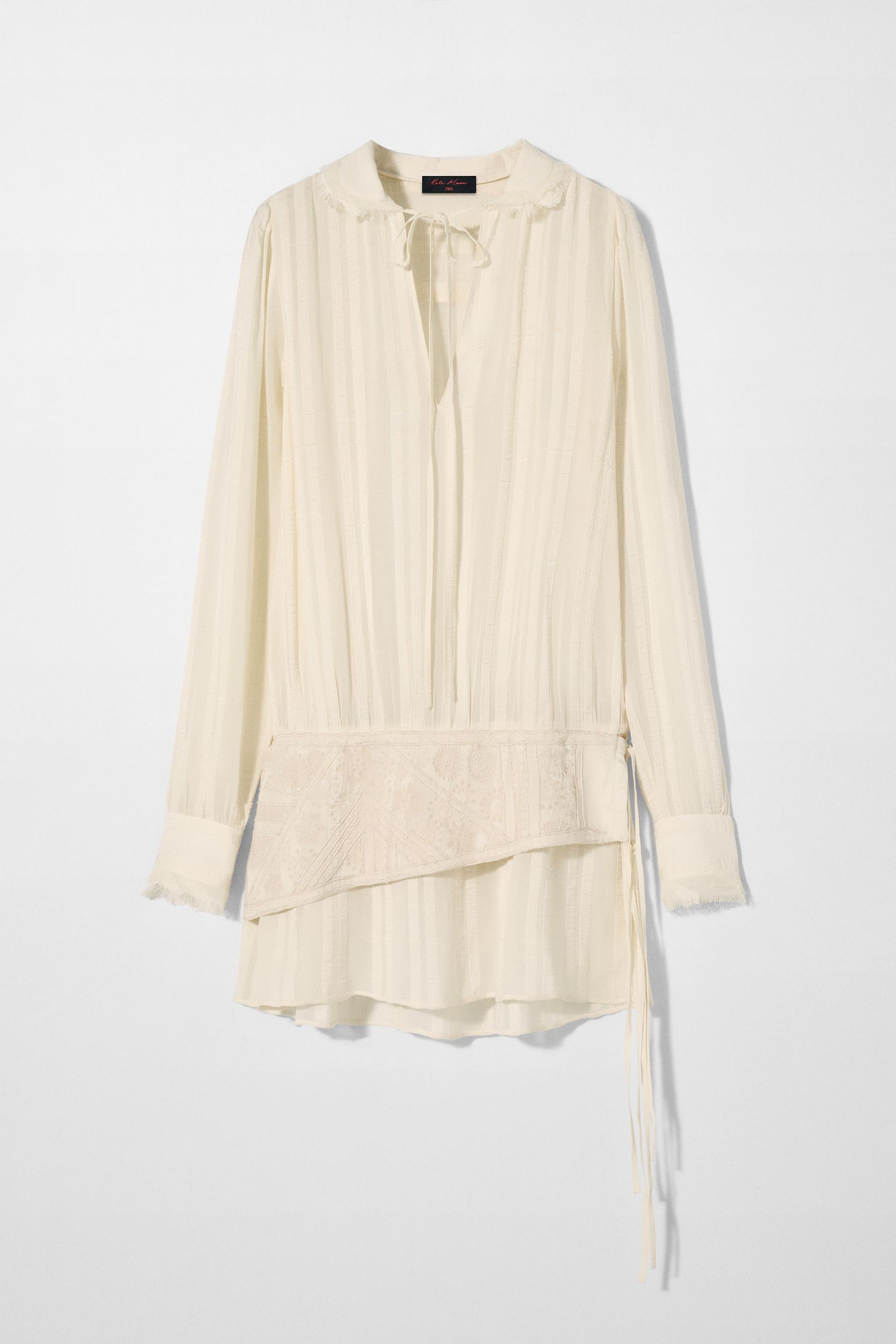Embroidered Sash Dress Kate Moss X Zara