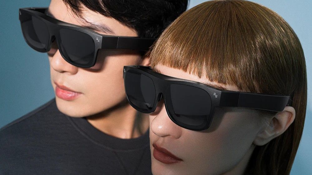 TCL Nxtwear S Plus glasses being worn by two people