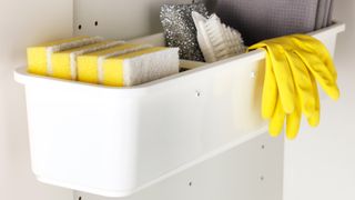 Pull-out drawer for organization under kitchen sinks