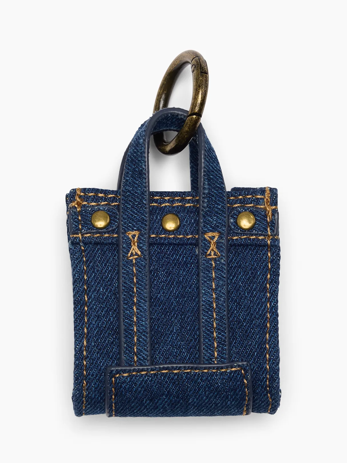 Denim Headphone Case Bag Charm