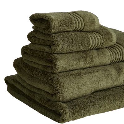 M&amp;amp;S olive green towels