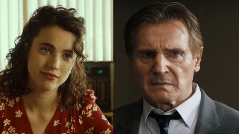 Margaret Qualley in Honey Don&#039;t! side by side with Liam Neeson in The Naked Gun.