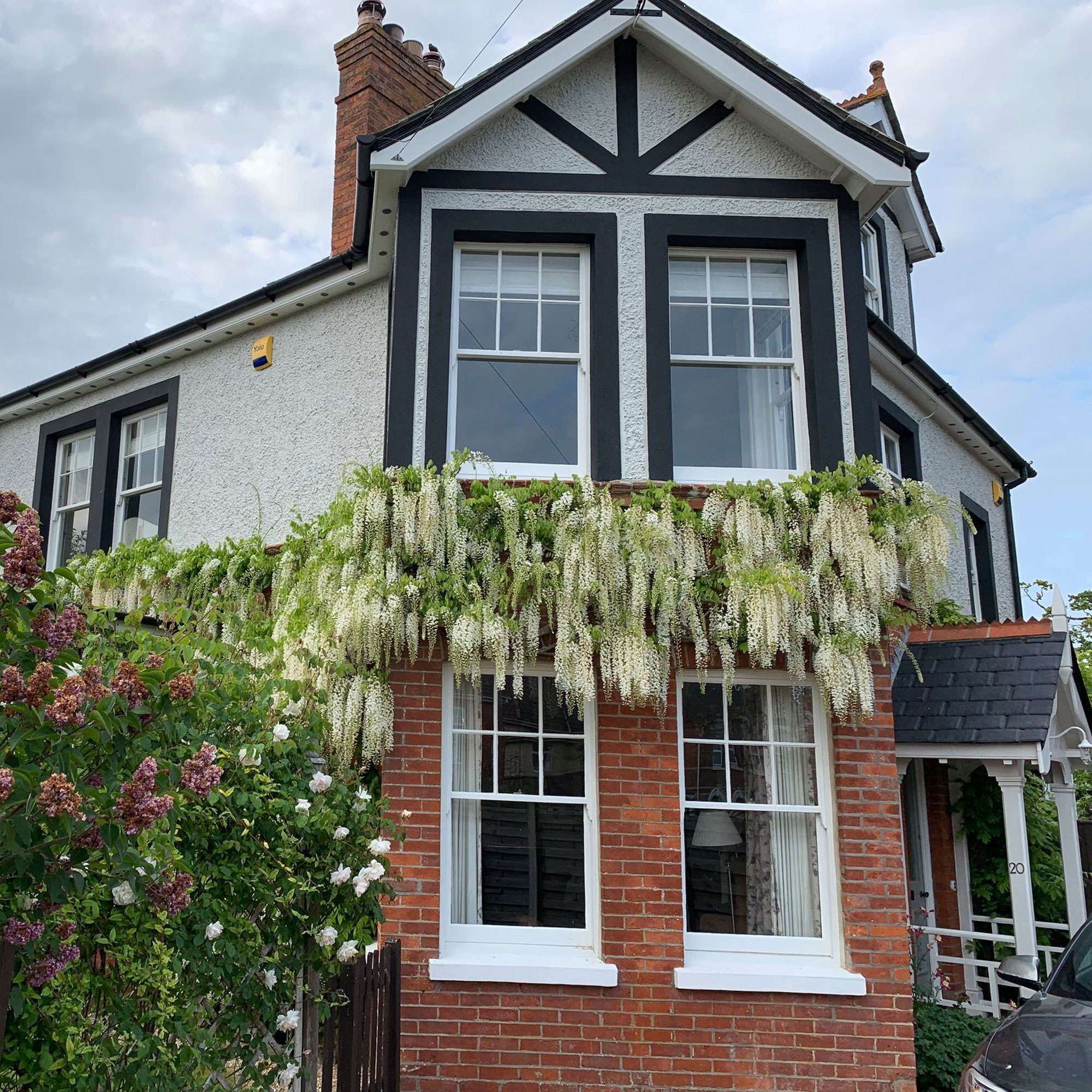 Edwardian house with original restored sash windows