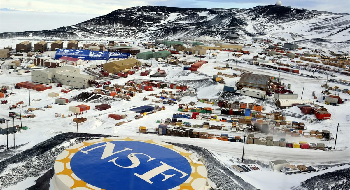 McMurdo Station in Antarctica.