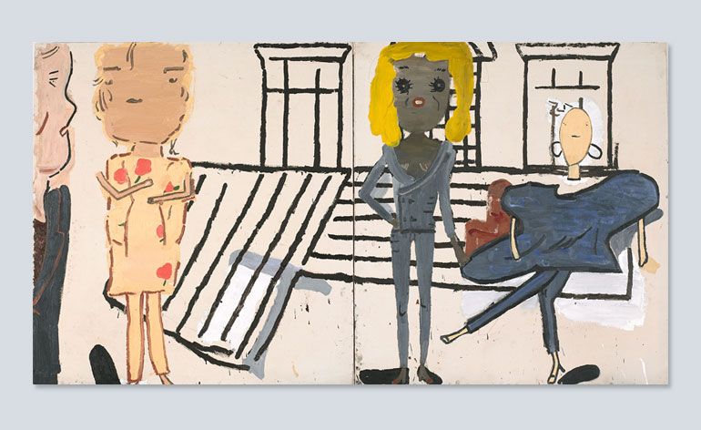 &#039;PV Windows and Floorboards&#039;, by shortlisted artist Rose Wylie