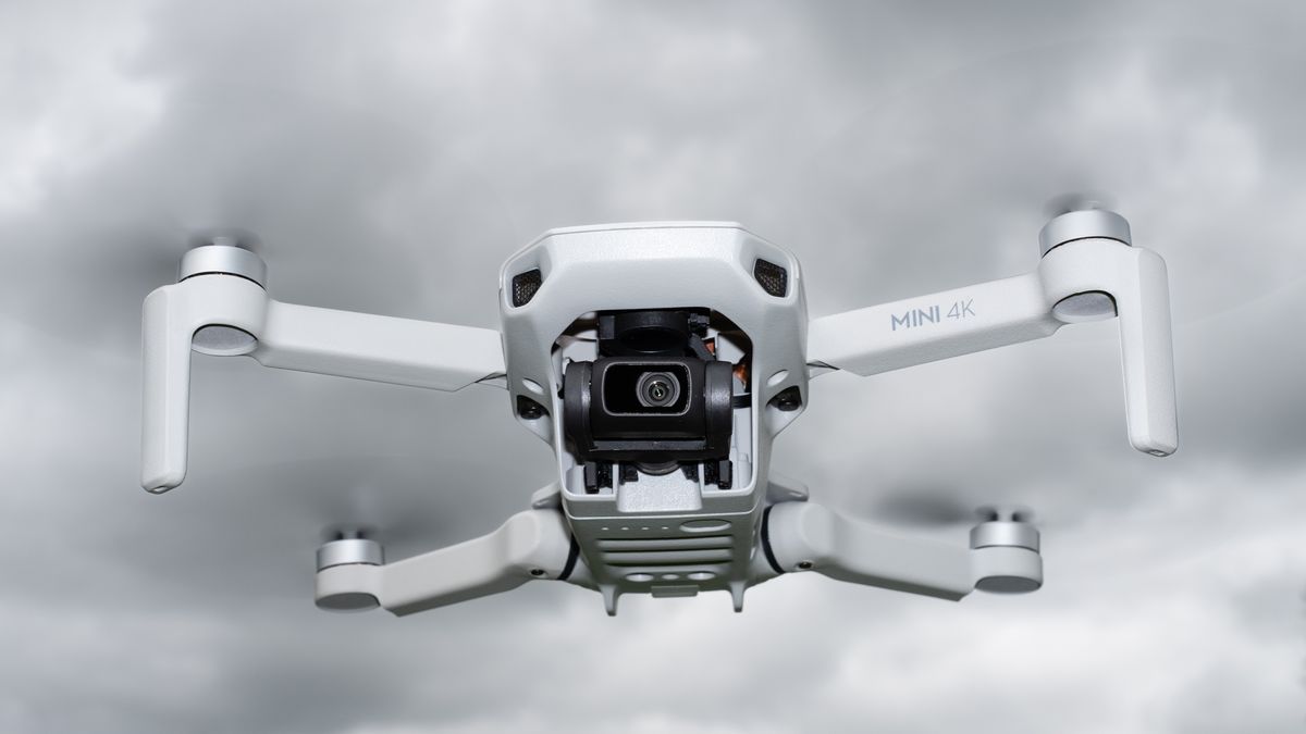 DJI Mini 4K drone in flight