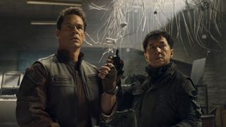 A still from the trailer of Hidden Strike of Jackie Chan and John Cena 