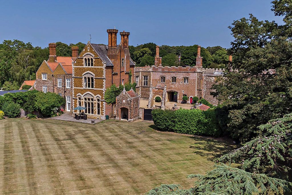 Houses for sale with libraries: The Victorian Wing, Hunstanton Hall, Old Hunstanton, Norfolk.