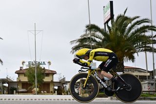 Tirreno-Adriatico: Jonas Vingegaard during his stage 1 time trial