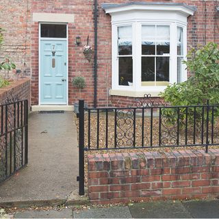 Front door of house