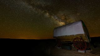 Sigma 14mm F1.8 DG HSM ART lens review: Image shows caravan against a starry sky
