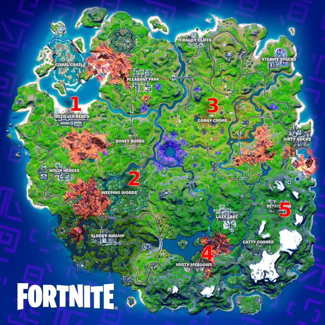Signal Command Map Where to reveal the Fortnite command signal | GamesRadar+
