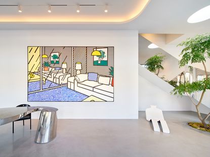 Kurt Rappaport's Beverly Hills Office by Dan Brunn minimalist space and art