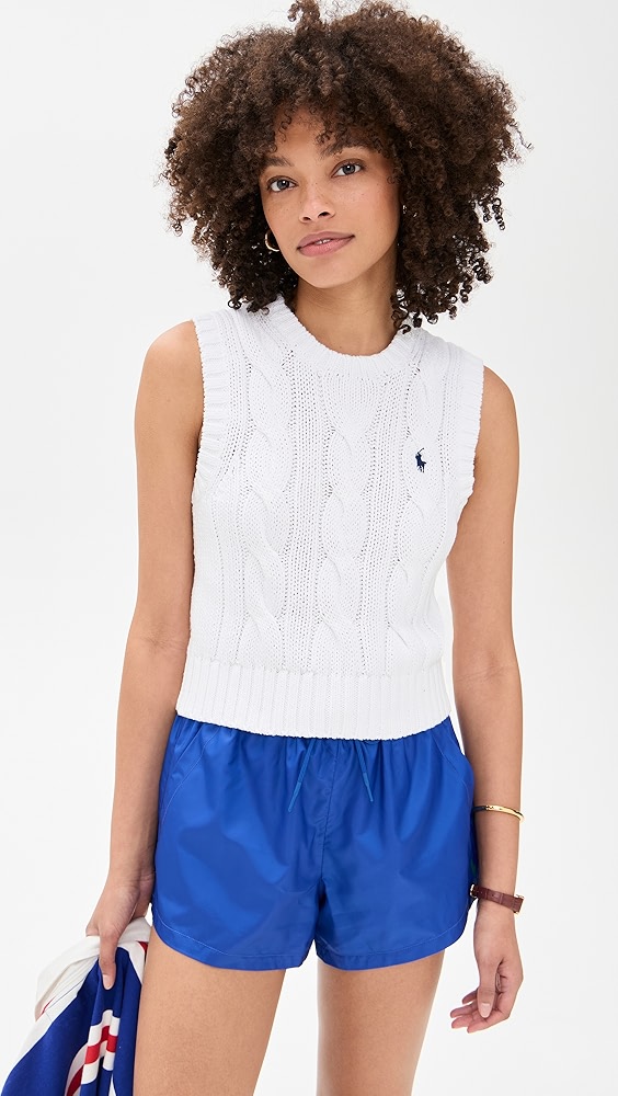 Polo Ralph Lauren Cotton Cable Sleeveless Pullover