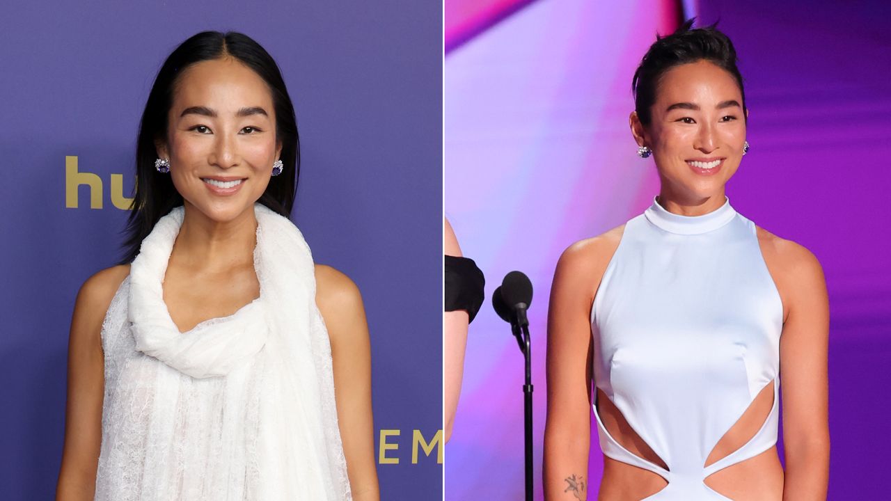 Greta Lee at the 2024 Emmy Awards