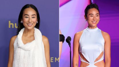 Greta Lee at the 2024 Emmy Awards