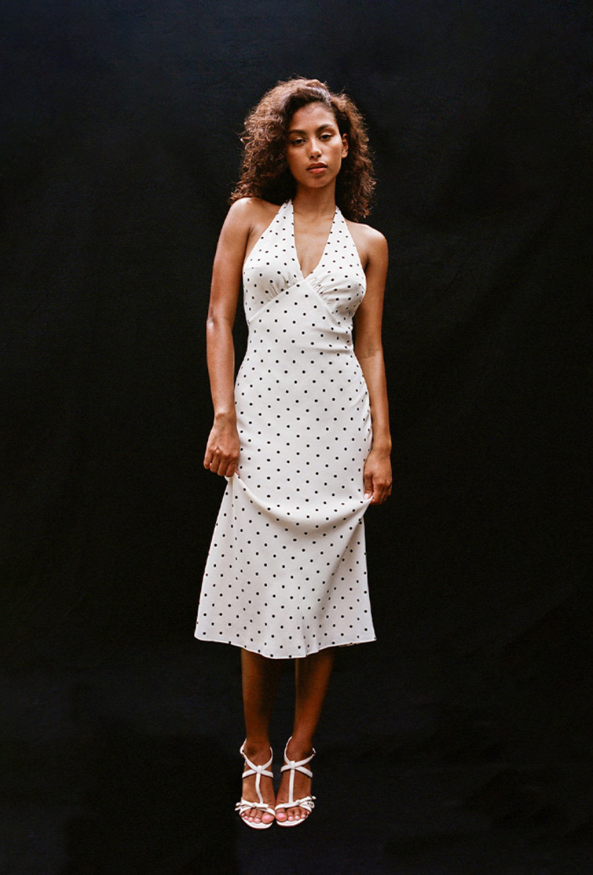An image of a polka-dot dress from Réaliation Par.
