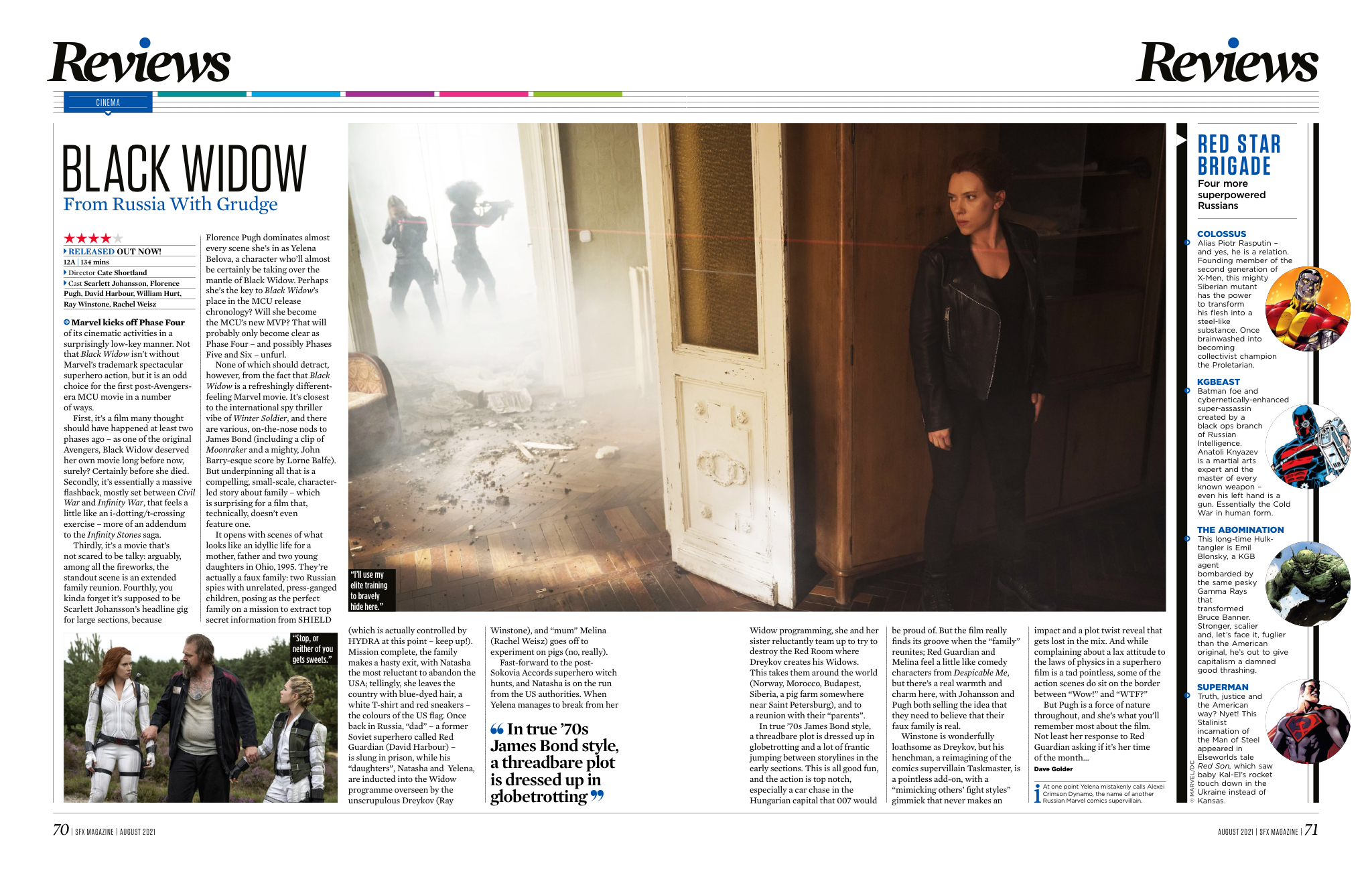 The Black Widow review in SFX issue 342.