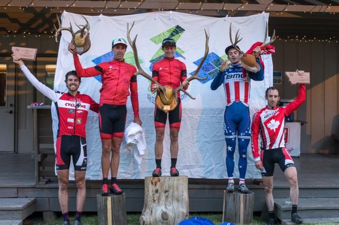 The Missoula XC men's podium