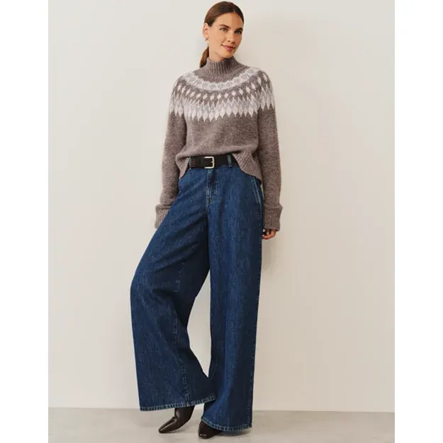 Blurred Fair Isle Jumper With Alpaca | Jumpers & Cardigans | the W...