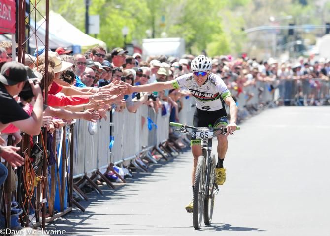Jeremiah Bishop (Sho-Air/ Cannondale) claims second place after Todd Wells flatted