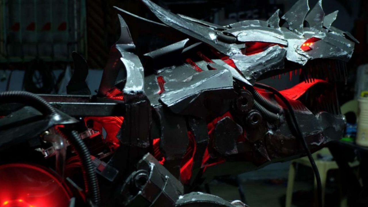 Dino Grimlock mod process by Ed Mod Craft