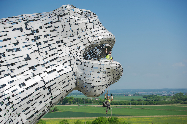 The Kelpies get health checked.photo: Peter Sandground