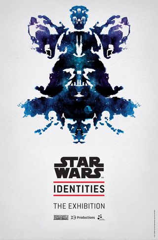 A poster for "Star Wars:Identities," a new art exhibit that explores the secret lives of Star Wars characters.