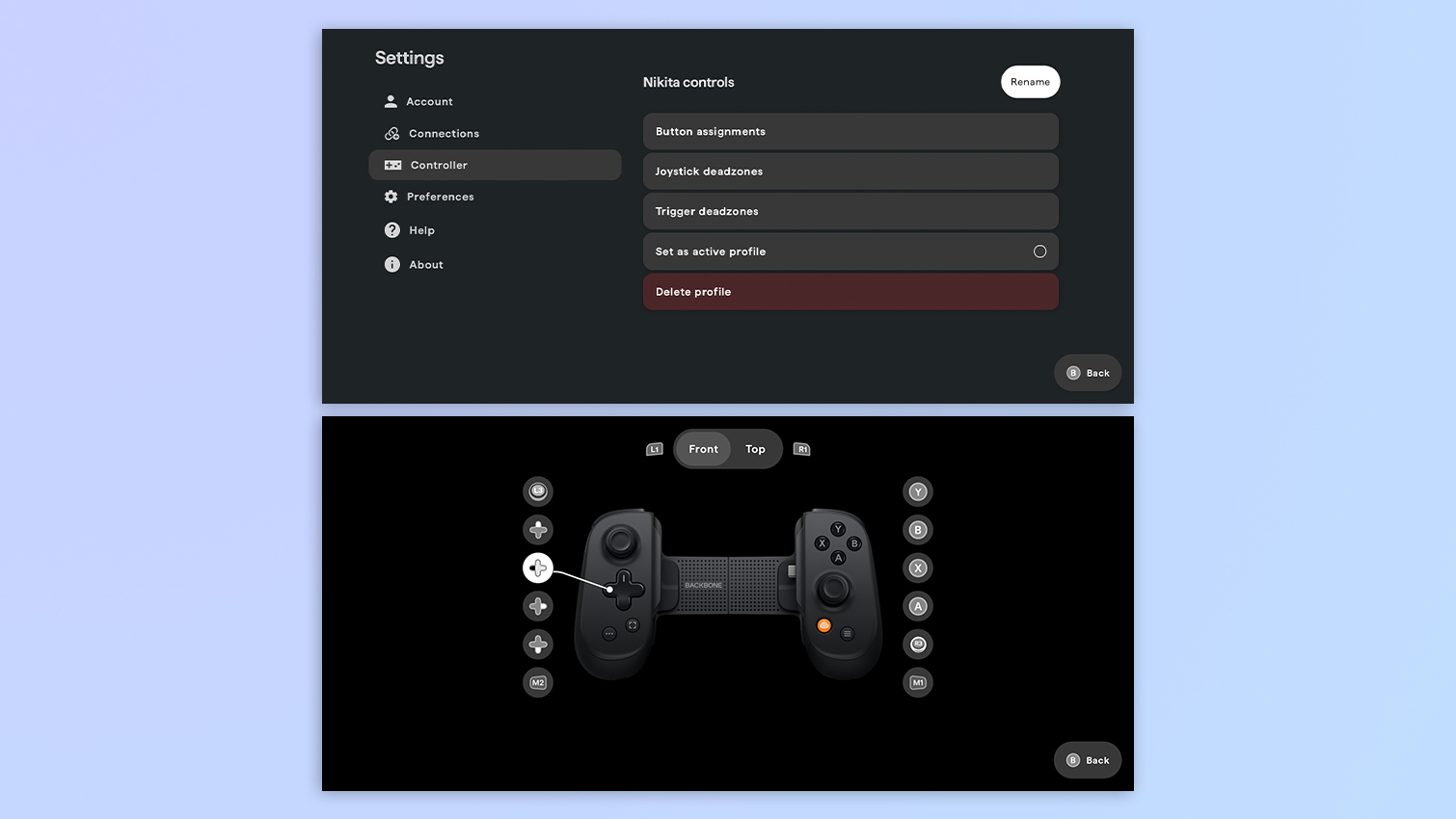 Backbone app screenshots